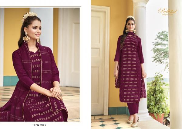 Belliza Nimrat Silk Jaquard Designer Dress Material Collection
